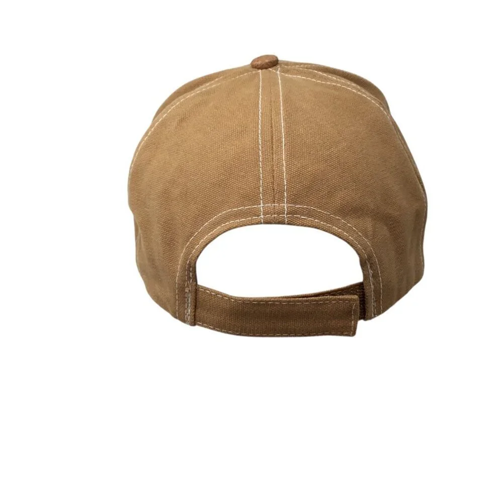 Ditch Witch Men's Hat Baseball Cap Underground Cable Duck Canvas Leather Brim